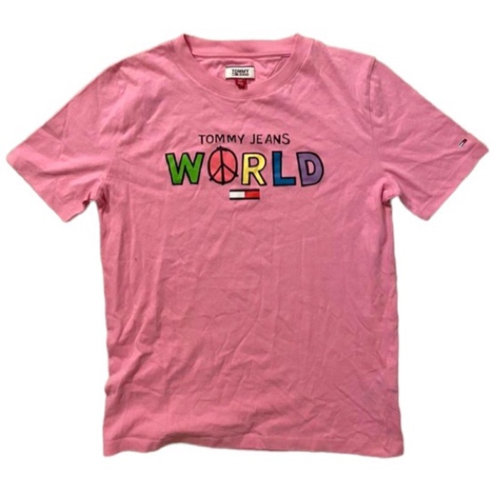 Pink Tommy jeans tee